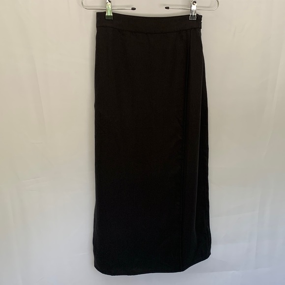NWT Whistles Olivia Wrap Skirt Black Size 2 - Picture 3 of 16